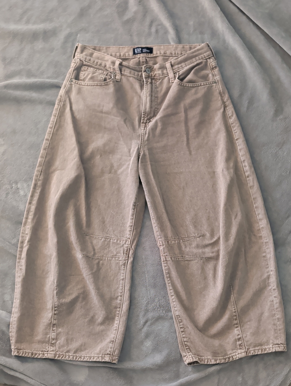 GAP Women's Wide-Leg Beige Jeans